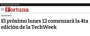 El próximo lunes 12 comienza la 4ta edición de la Tech Week