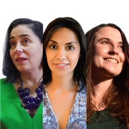 Andrea Fuenzalida (Laboratoria) - Constanza Díaz (Technovation Girls) - Angela Vera (Inspiring Girls)