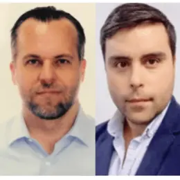 Dimitri Iwanow, Gerente de Alianza Medios de Pago. Claudio Tamayo, Subgerente de Operaciones Medios de Pago